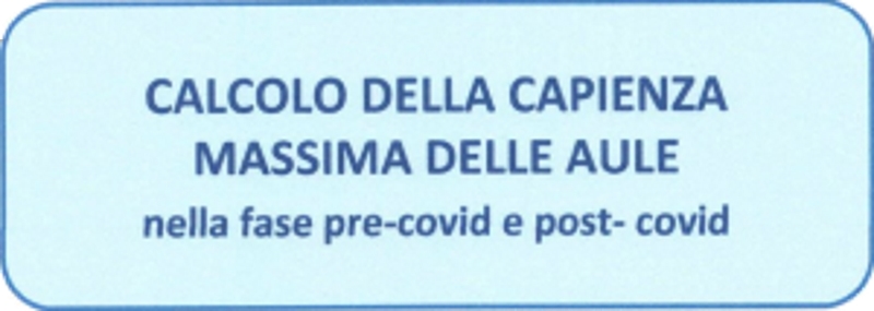 Calcolo della capienza massima delle aule