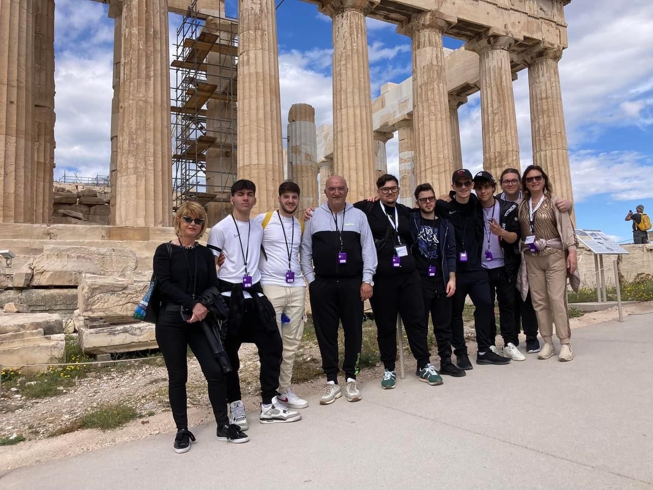 Figura 3 - Delegazione Italiana all'Acropoli di Atene