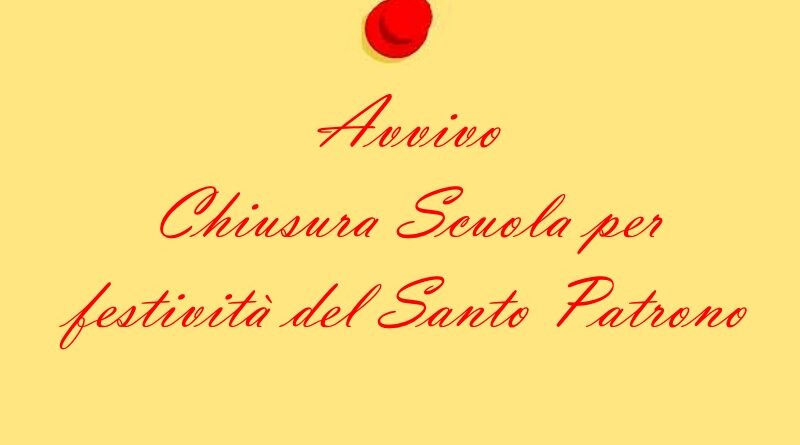 chiusura-santo patrono