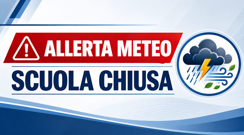Allerta meteo_ scuola chiusa